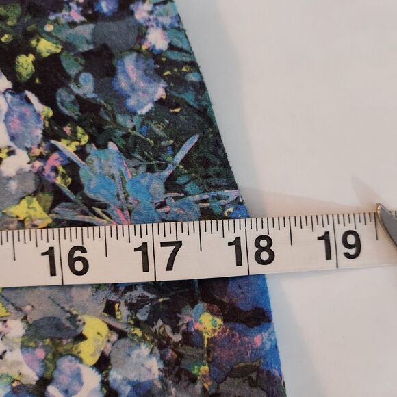 Nanette Lepore Floral Ankle Leggings Womens Large Comfy Soft Stretch Activewear - Picture 11 of 13